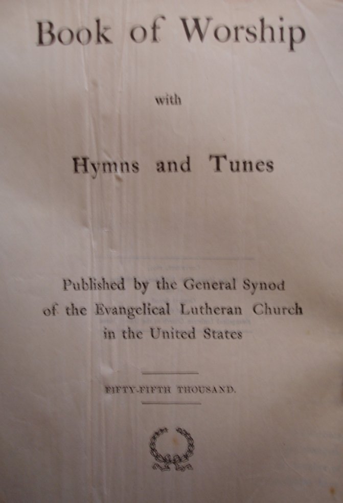 [ Title page of the 1899 edition of the hymnal ]