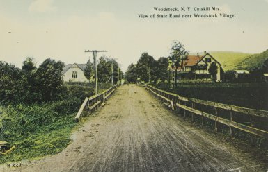 [ View looking up Mill Hill Road ]