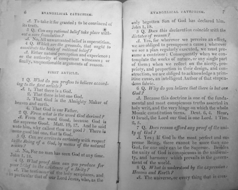 [ Next pages of the 1814 catechism of Dr. Quitman ]