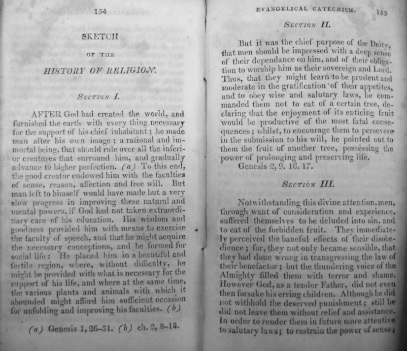 [ Appendix pages of the 1814 catechism of Dr. Quitman ]