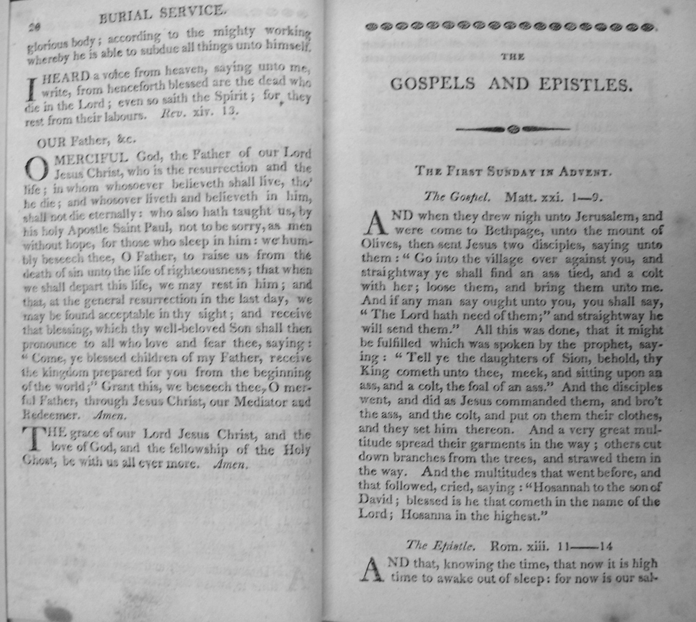 [ Pages 20 and 21 of the English liturgy of Dr. Kunze ]