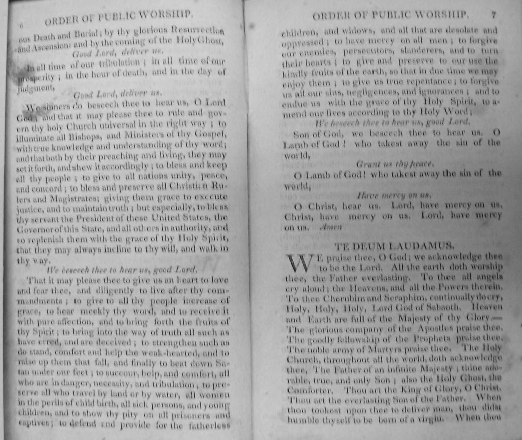 [ Pages 6 and 7 of the English liturgy of Dr. Kunze ]