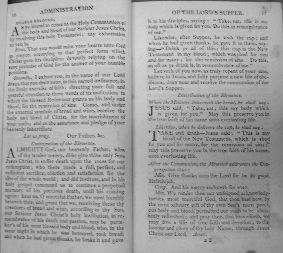 [ Pages 16 and 17 of the English liturgy of Dr. Kunze ]