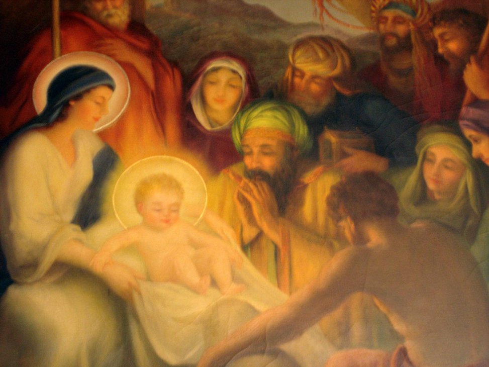 [ Nativity by Paul Wesley Arndt (detail) ]