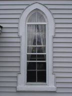 [ Detail of the window in the Pine Grove Church ]