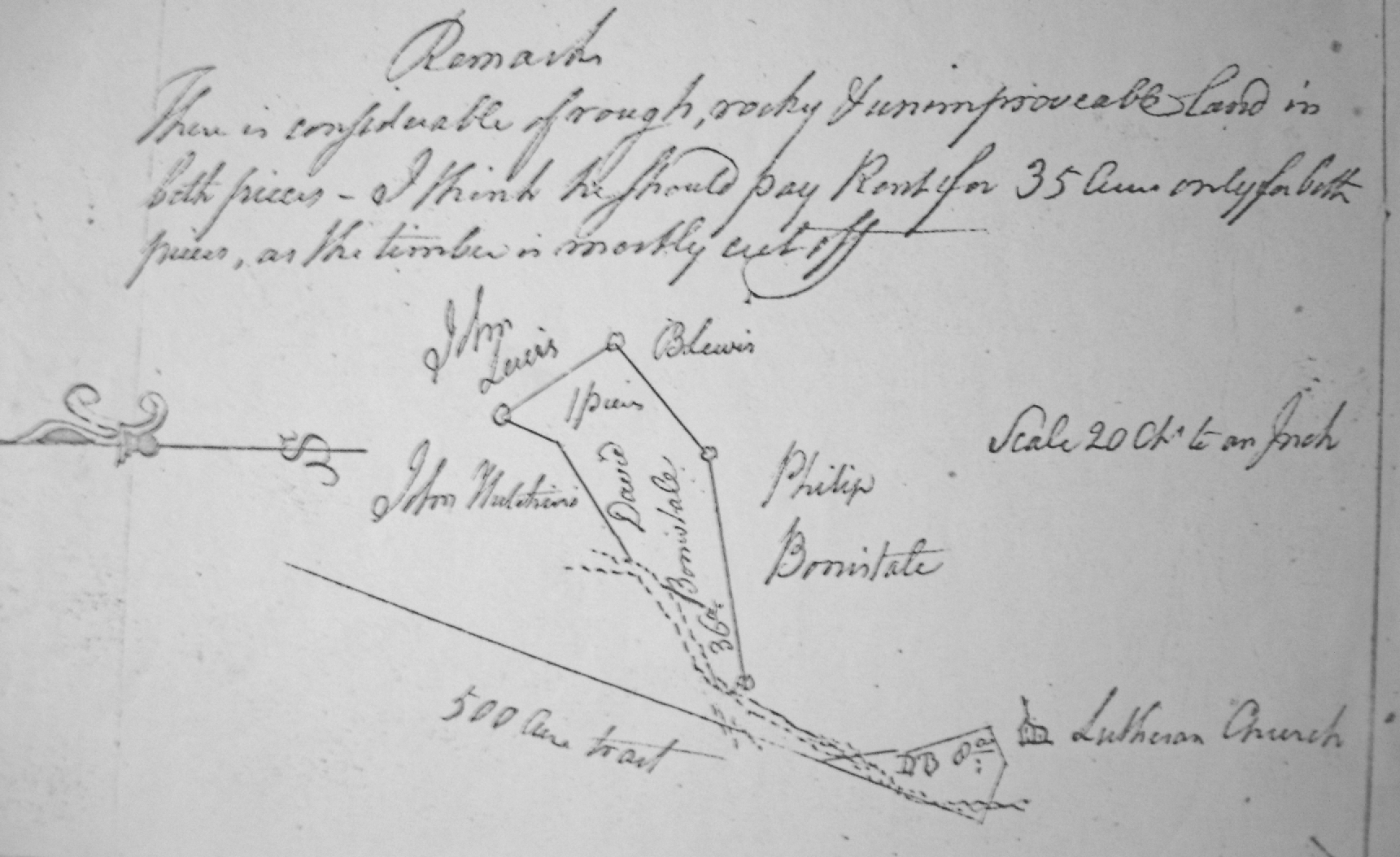[ Detail from the 1810 survey map ]