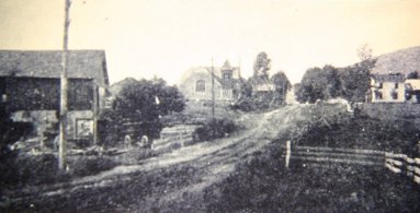 [ View looking up Mill Hill Road ]