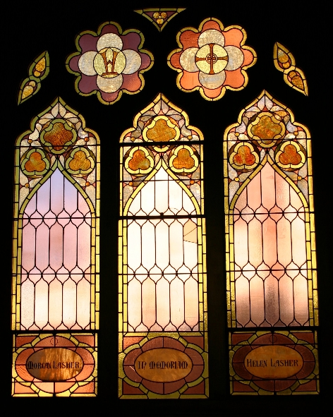 [ Stained-glass windows, west side ]